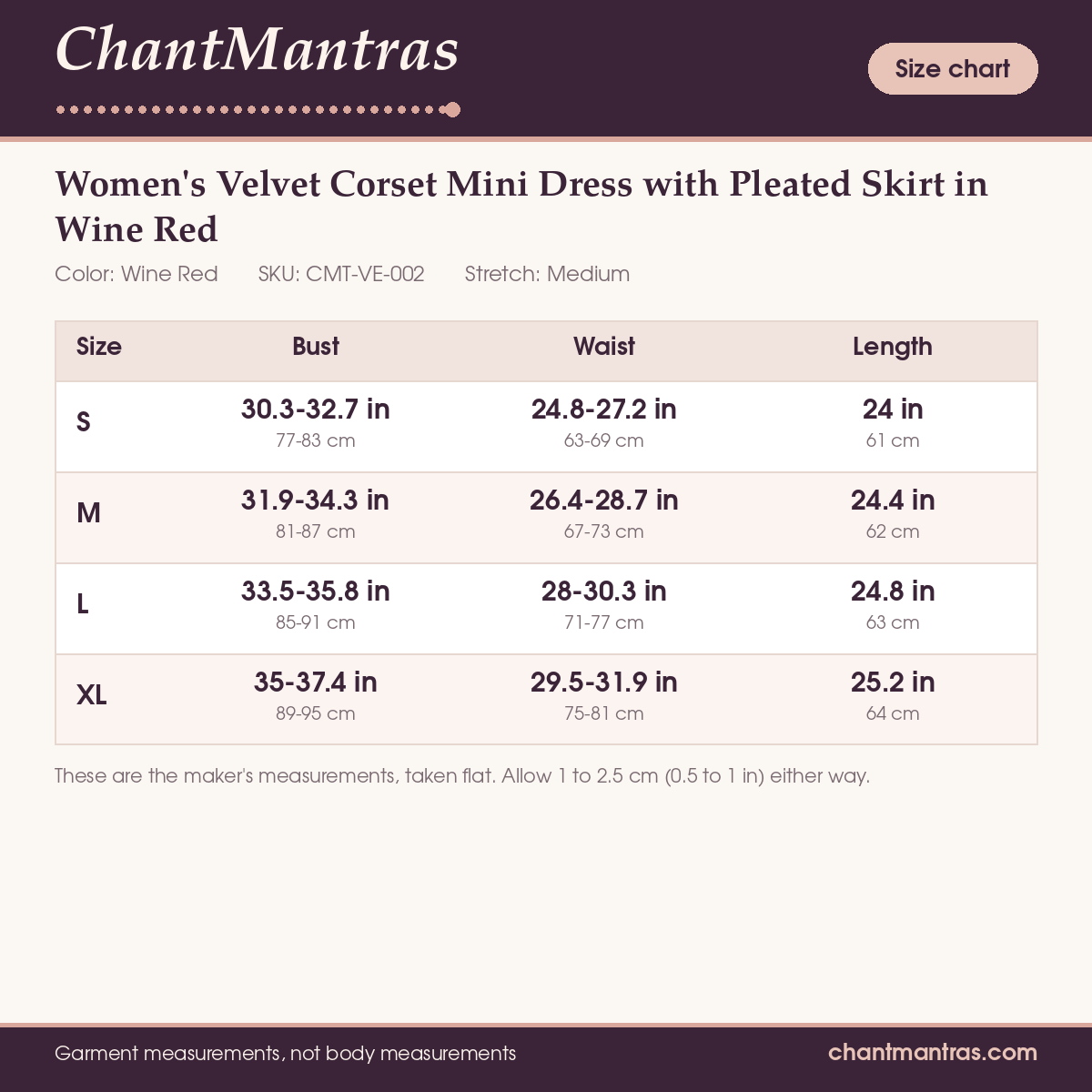 ChantMantras Women's Velvet Corset Mini Dress with Pleated Skirt in Wine Red (photo 8)